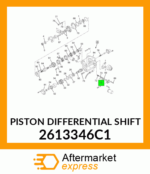 PISTON DIFFERENTIAL SHIFT 2613346C1