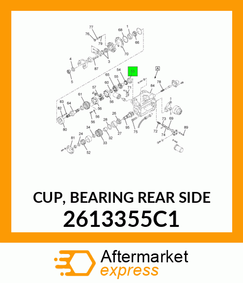 CUP, BEARING REAR SIDE 2613355C1