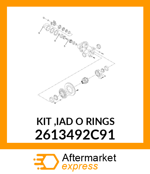 KIT ,IAD O RINGS 2613492C91