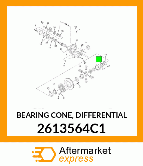 BEARING CONE, DIFFERENTIAL 2613564C1