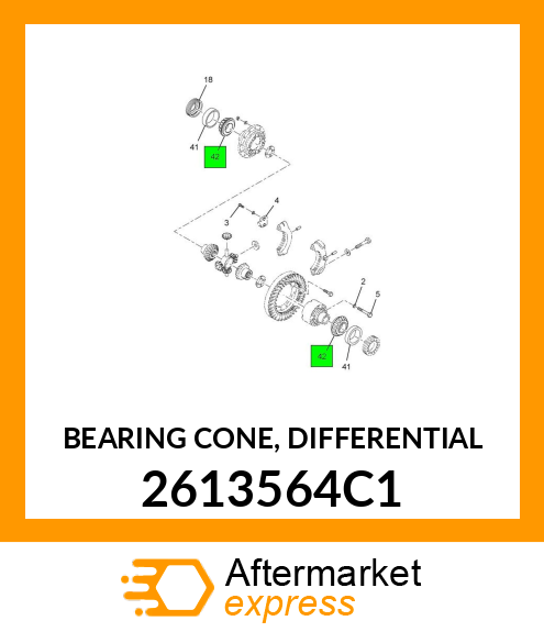 BEARING CONE, DIFFERENTIAL 2613564C1