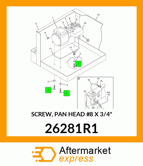 SCREW, PAN HEAD #8 X 3/4" 26281R1