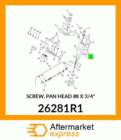 SCREW, PAN HEAD #8 X 3/4" 26281R1