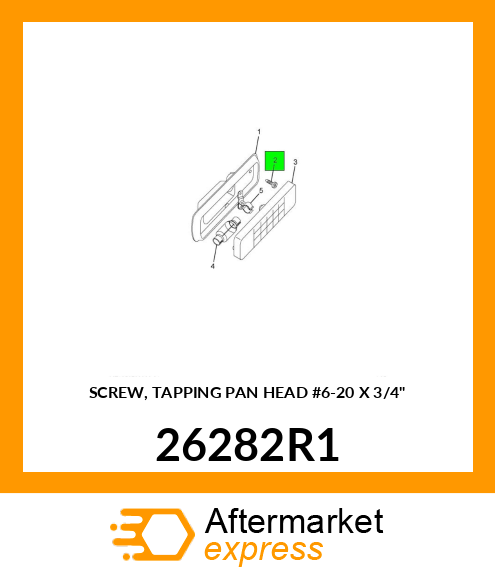 SCREW, TAPPING PAN HEAD #6-20 X 3/4" 26282R1