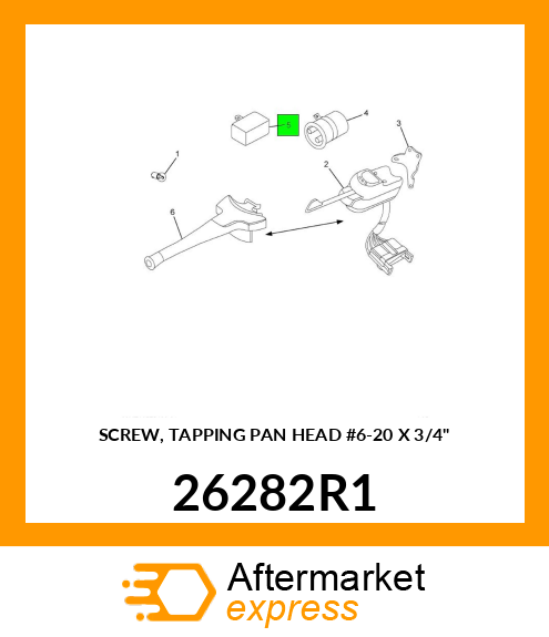 SCREW, TAPPING PAN HEAD #6-20 X 3/4" 26282R1