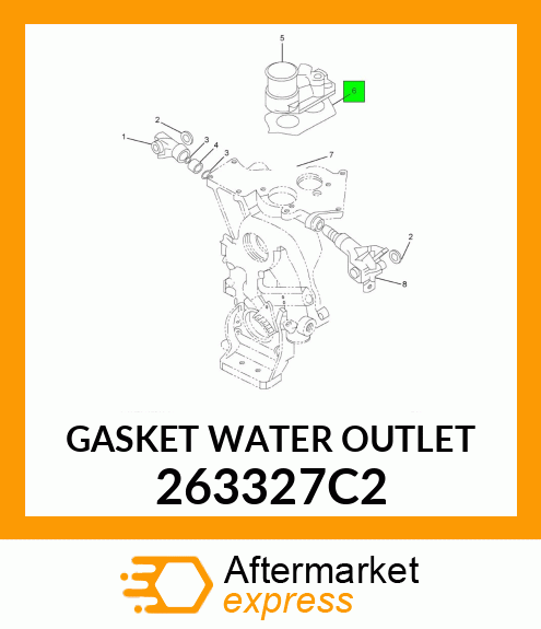 GASKET WATER OUTLET 263327C2