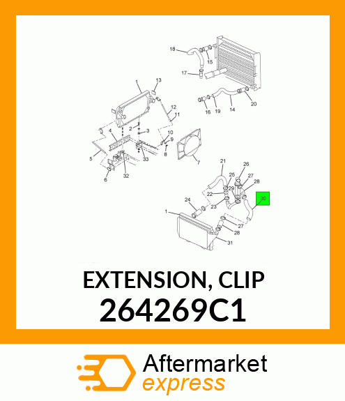 EXTENSION, CLIP 264269C1