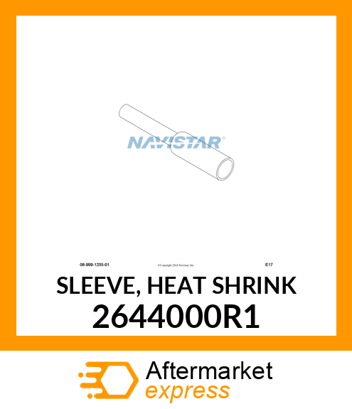 SLEEVE, HEAT SHRINK 2644000R1