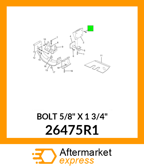 BOLT 5/8" X 1 3/4" 26475R1