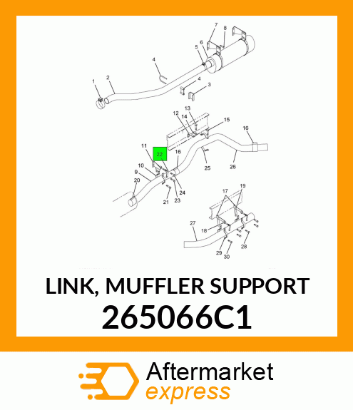 LINK, MUFFLER SUPPORT 265066C1
