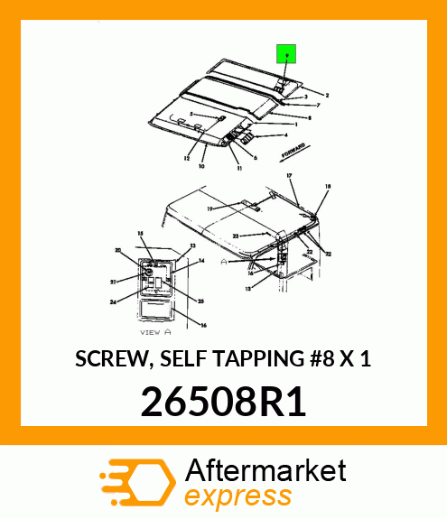 SCREW, SELF TAPPING #8 X 1" 26508R1