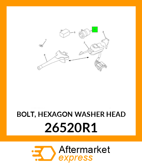 BOLT, HEXAGON WASHER HEAD 26520R1