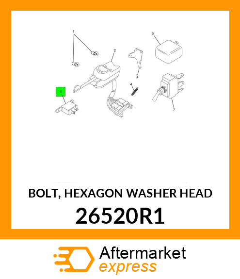 BOLT, HEXAGON WASHER HEAD 26520R1