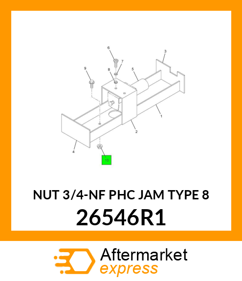 NUT 3/4-NF PHC JAM TYPE 8 26546R1