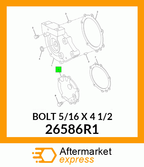 BOLT 5/16" X 4 1/2" 26586R1