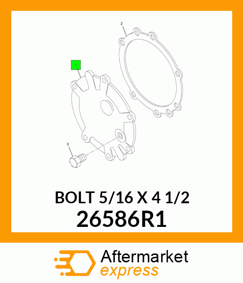 BOLT 5/16" X 4 1/2" 26586R1