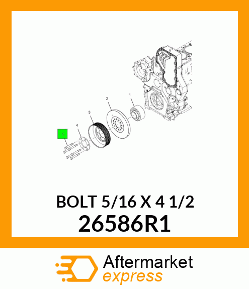 BOLT 5/16" X 4 1/2" 26586R1