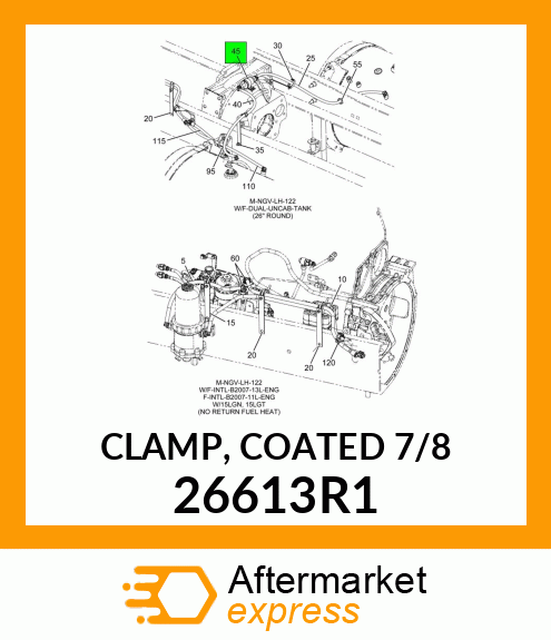 CLAMP, COATED 7/8" 26613R1