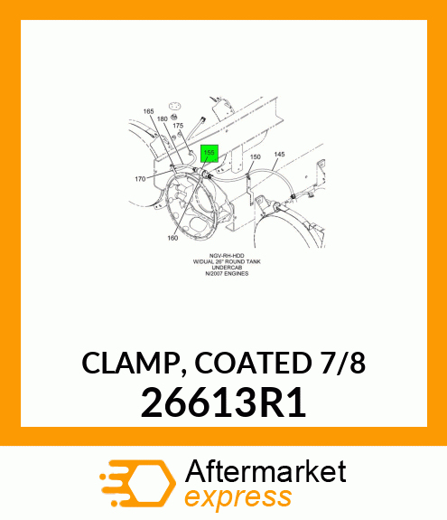 CLAMP, COATED 7/8" 26613R1