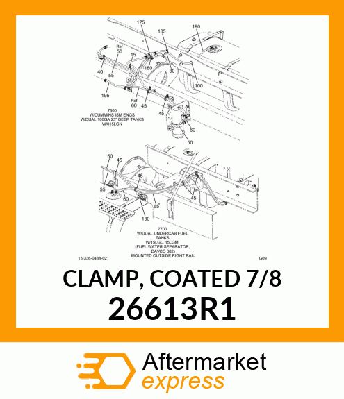 CLAMP, COATED 7/8" 26613R1