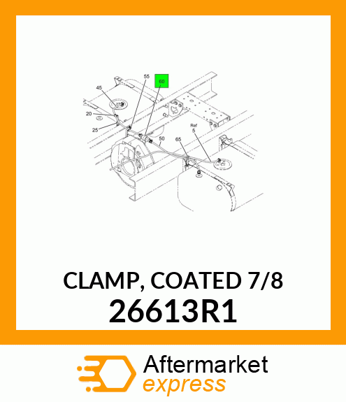 CLAMP, COATED 7/8" 26613R1