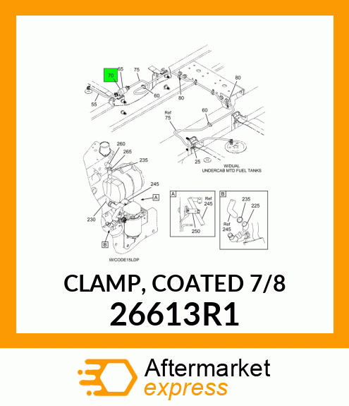 CLAMP, COATED 7/8" 26613R1