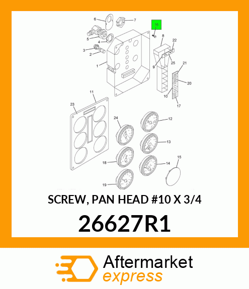 SCREW, PAN HEAD #10 X 3/4" 26627R1