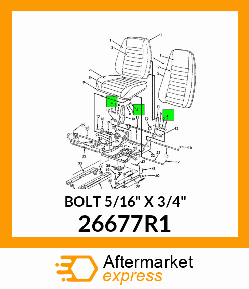 BOLT 5/16" X 3/4" 26677R1