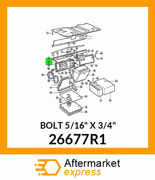 BOLT 5/16" X 3/4" 26677R1