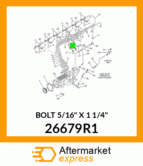 BOLT 5/16" X 1 1/4" 26679R1