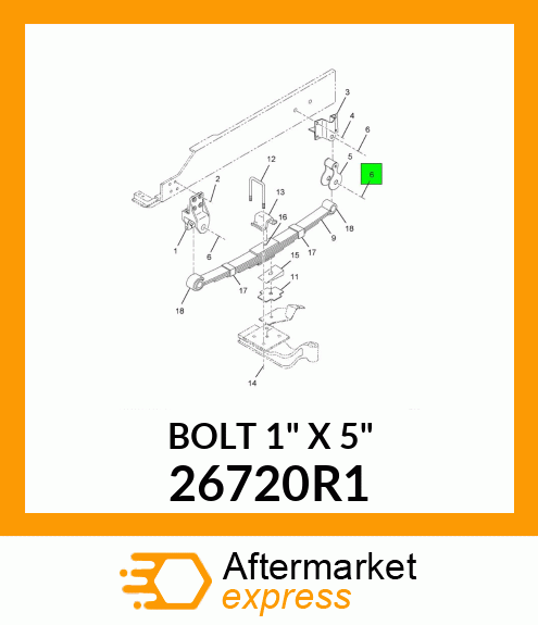 BOLT 1" X 5" 26720R1