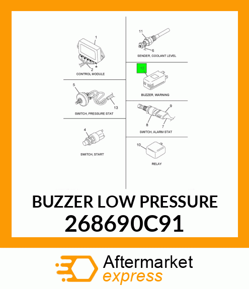 BUZZER LOW PRESSURE 268690C91