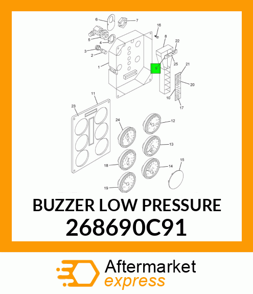 BUZZER LOW PRESSURE 268690C91