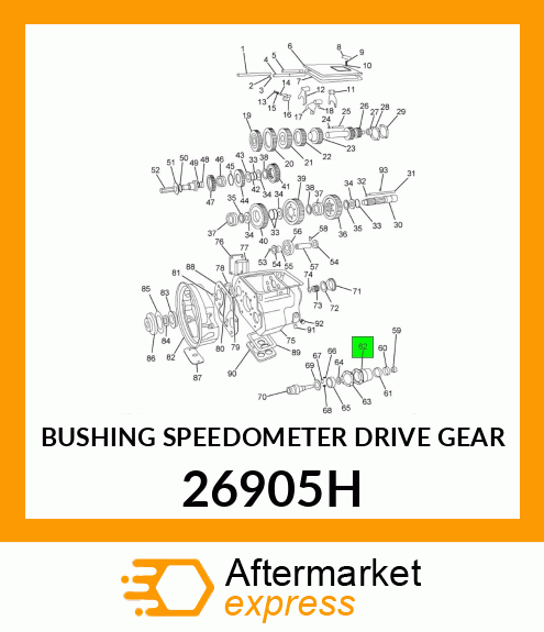 BUSHING SPEEDOMETER DRIVE GEAR 26905H