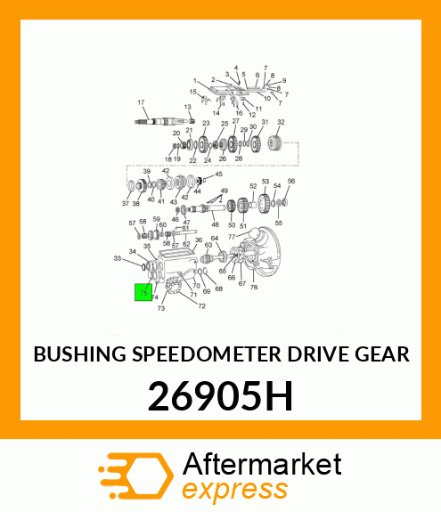 BUSHING SPEEDOMETER DRIVE GEAR 26905H