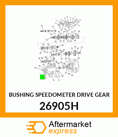 BUSHING SPEEDOMETER DRIVE GEAR 26905H