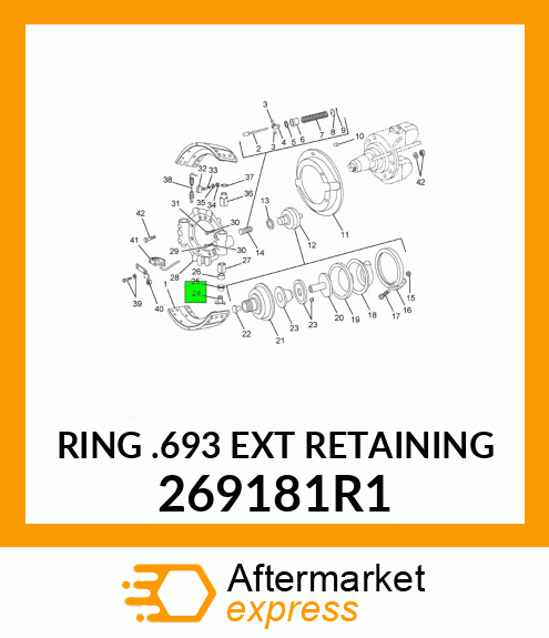 RING .693 EXT RETAINING 269181R1