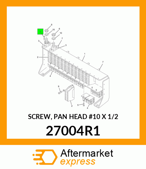 SCREW, PAN HEAD #10 X 1/2" 27004R1