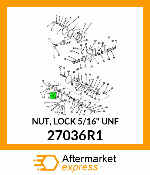 NUT, LOCK 5/16" UNF 27036R1