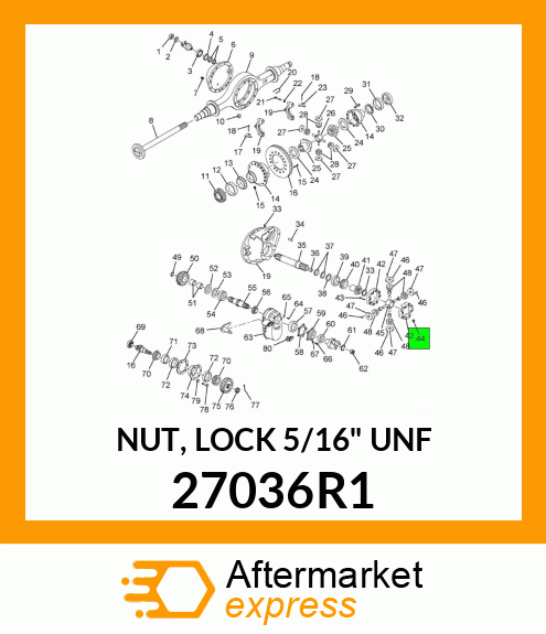 NUT, LOCK 5/16" UNF 27036R1