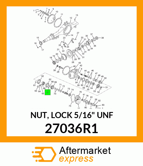 NUT, LOCK 5/16" UNF 27036R1