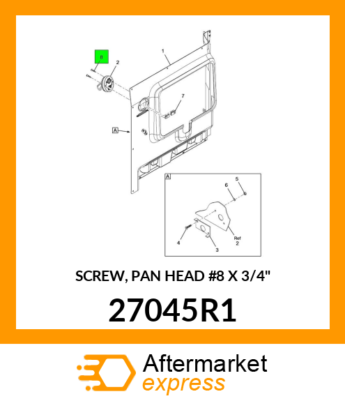 SCREW, PAN HEAD #8 X 3/4" 27045R1