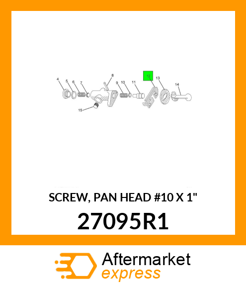 SCREW, PAN HEAD #10 X 1" 27095R1