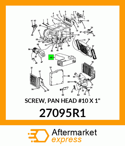 SCREW, PAN HEAD #10 X 1" 27095R1