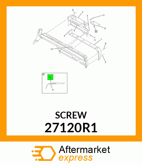 SCREW MACH PAN HEAD CR 8-32UNC X 3/8 27120R1