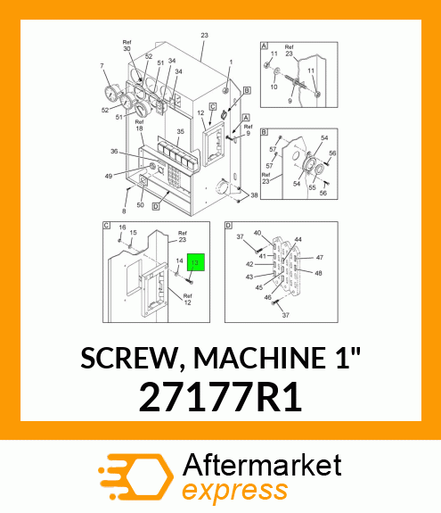 SCREW, MACHINE 1" 27177R1