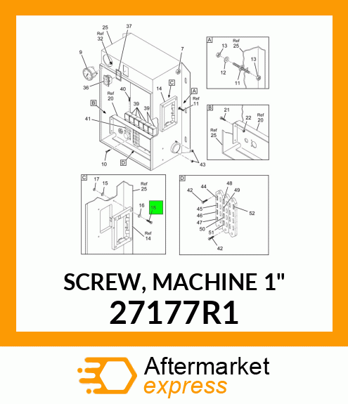 SCREW, MACHINE 1" 27177R1