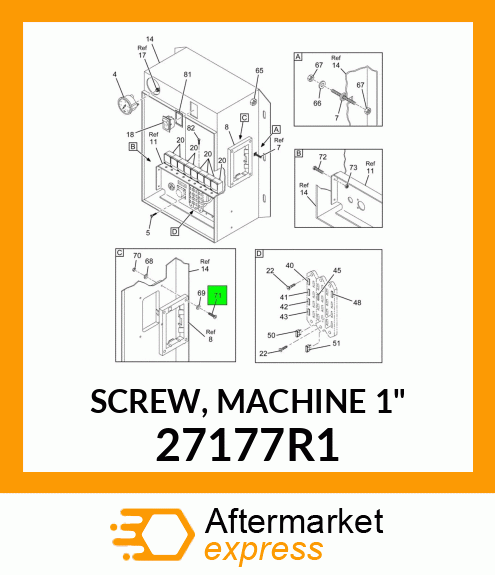 SCREW, MACHINE 1" 27177R1