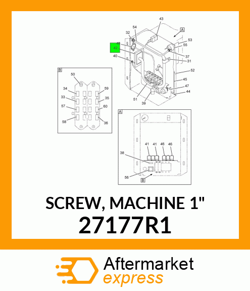 SCREW, MACHINE 1" 27177R1