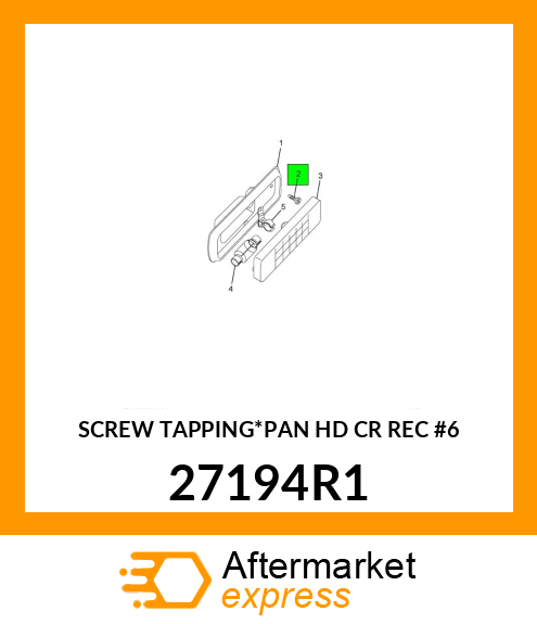 SCREW TAPPING*PAN HD CR REC #6 27194R1